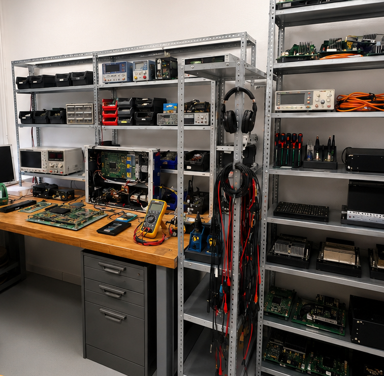 Reparatur und Prüfung elektronischer Baugruppen